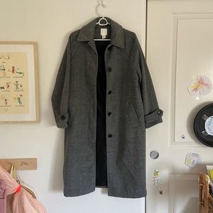 HM chevron trench coat